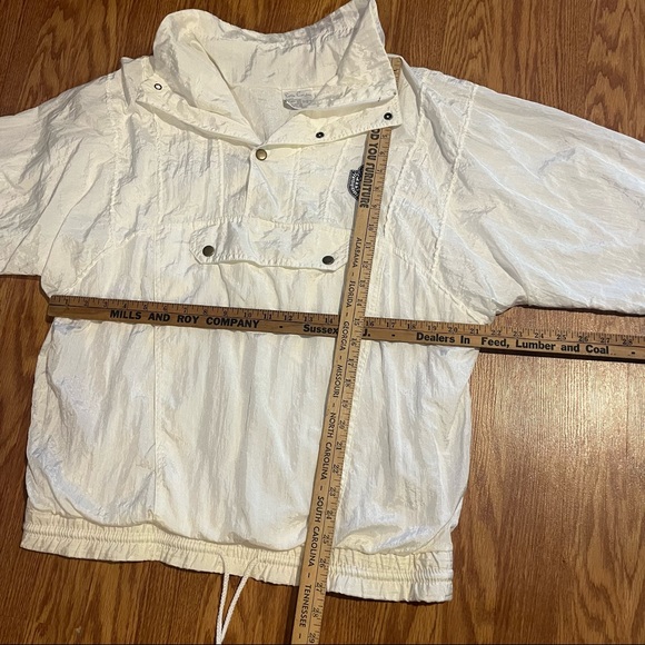 Vintage 1980s Pierre Cardin White Windbreaker - Picture 8 of 9